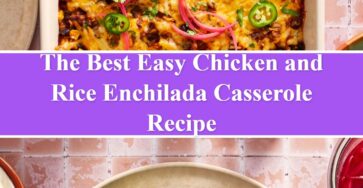 Easy Chicken and Rice Enchilada Casserole