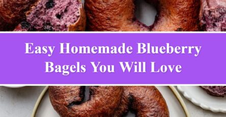 Homemade Blueberry Bagels