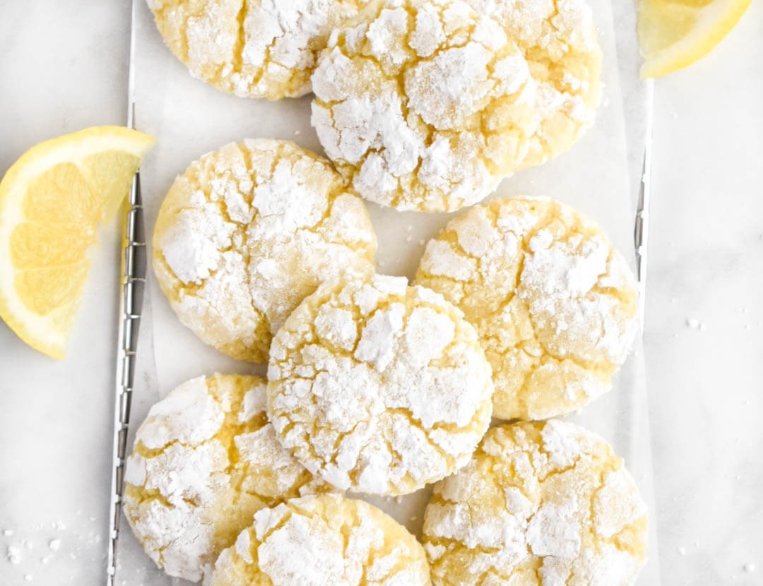 Lemon Crinkle Cookies - Herbs & Flour suggested serving