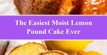 Moist Lemon Pound Cake