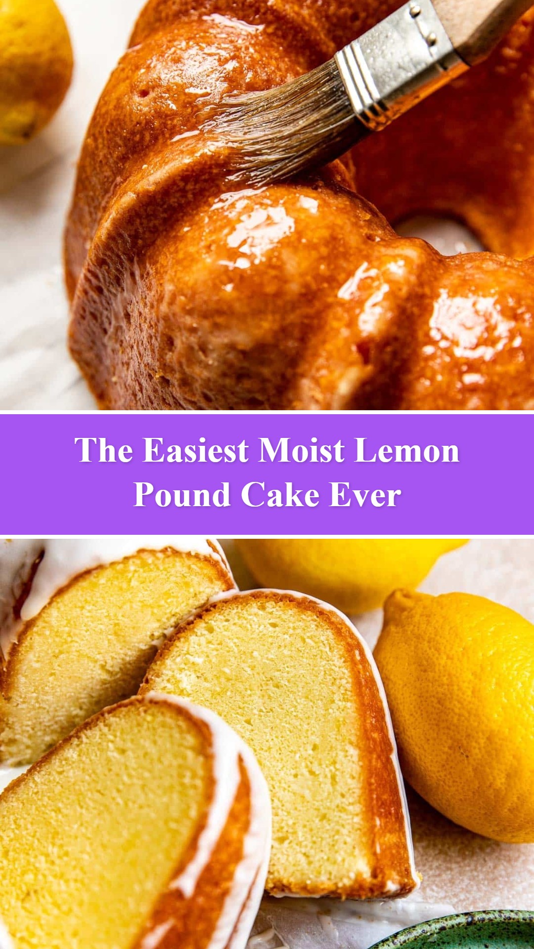 Moist Lemon Pound Cake