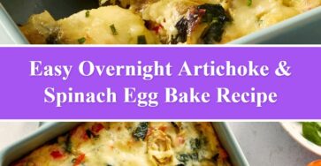 Overnight Artichoke & Spinach Egg Bake
