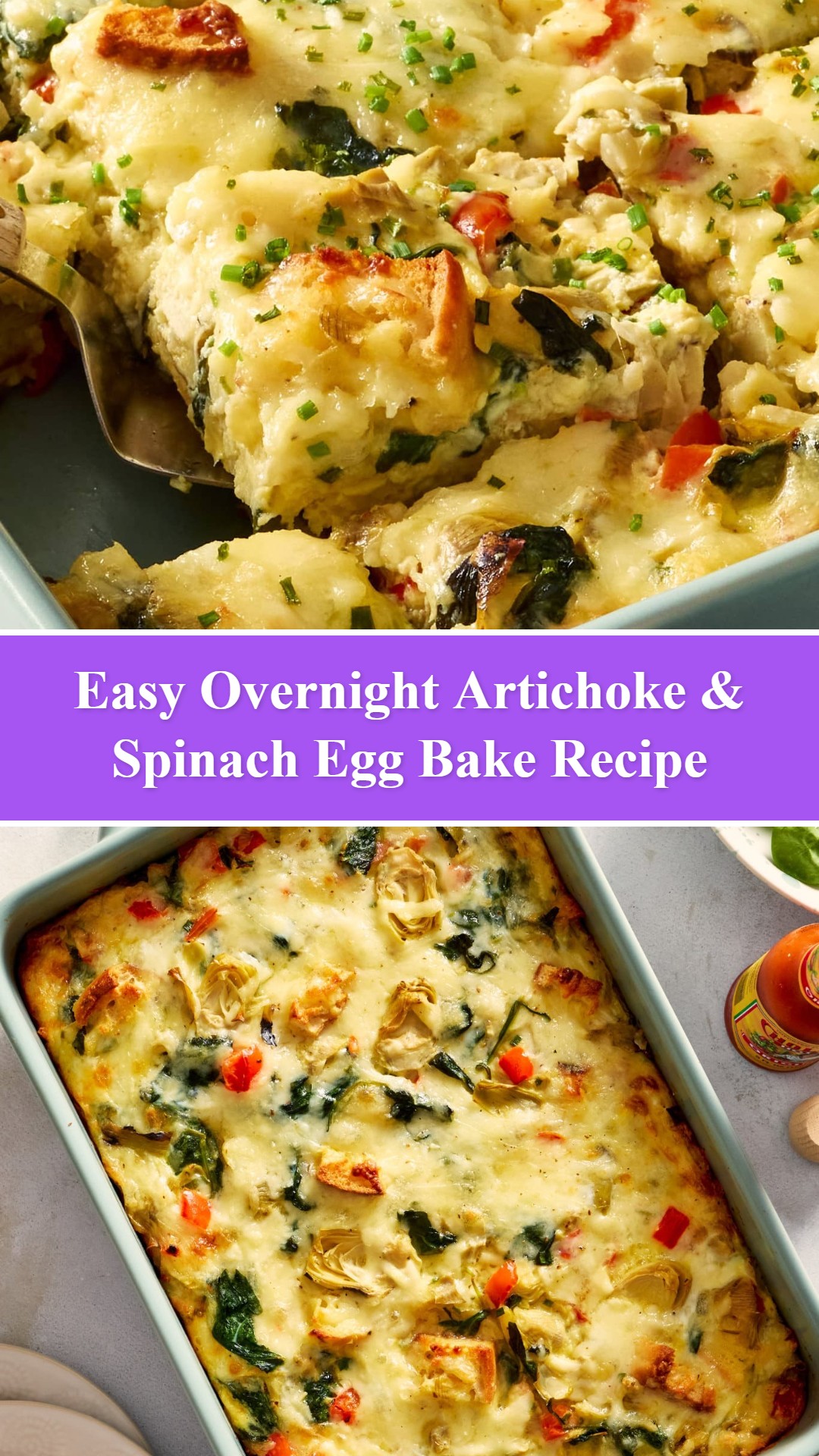 Overnight Artichoke & Spinach Egg Bake
