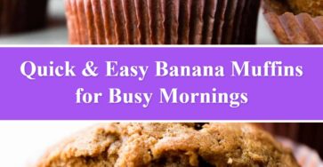 Quick & Easy Banana Muffins